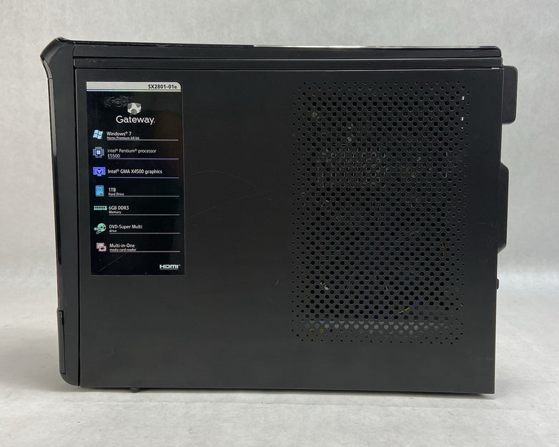 Gateway SX2801 SFF Intel Pentium Dual-Core E5500 2.8GHz 6GB RAM No HDD No OS