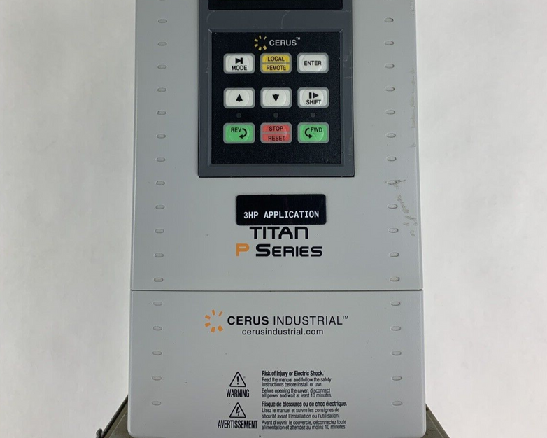 Cerus CI-007-P4 Industrial Titan P Series 2HP  3 Phase AC Drive Untested