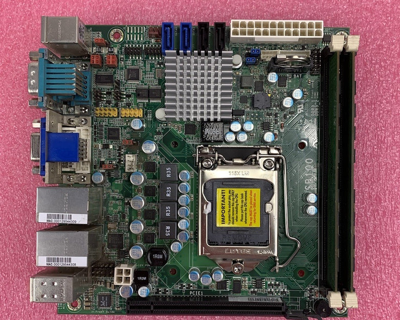 DFI SB100-NRM Motherboard No CPU 4GB RAM No Shield
