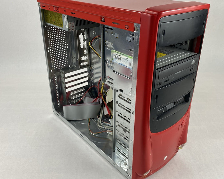 Unbranded Mid ATX Red Computer Case with 380W Power Supply