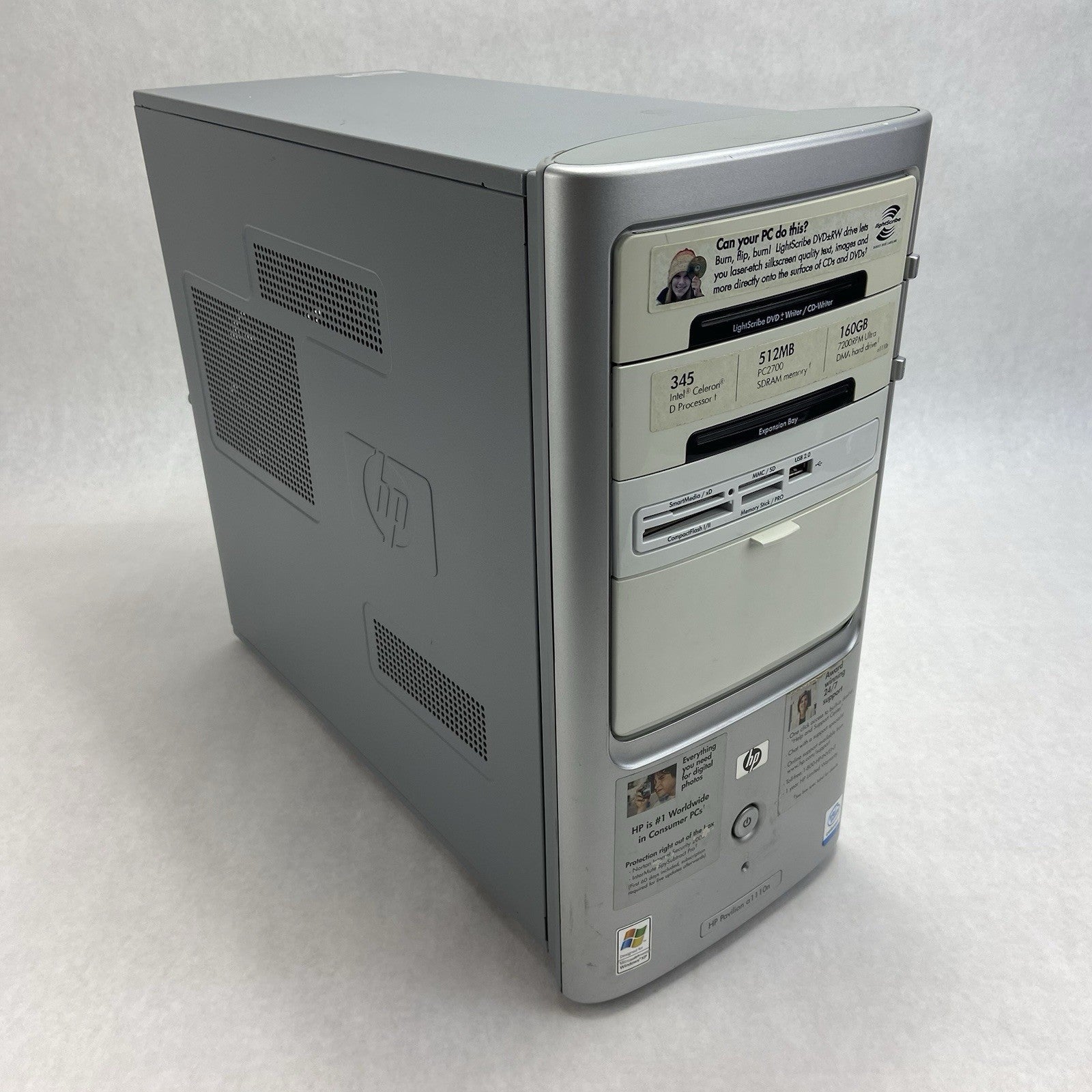 HP Pavilion A1110N MT Intel Celeron 3.06GHz 512MB RAM No HDD No OS0