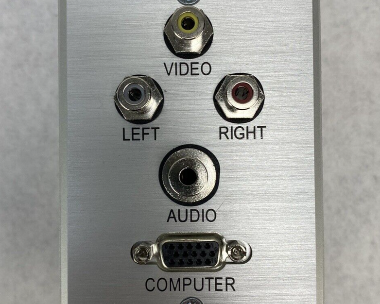 Lot of 3 WP SGL ALUM A/V 3.5MM HD-15 Wall Plate Open Box New