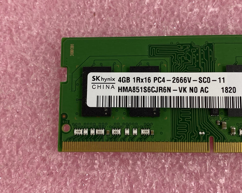 SK Hynix HMA851S6CJR6N-VK X2 4GB 1Rx16 PC4-2666V-SC0-11 Computer Ram Lot of 2