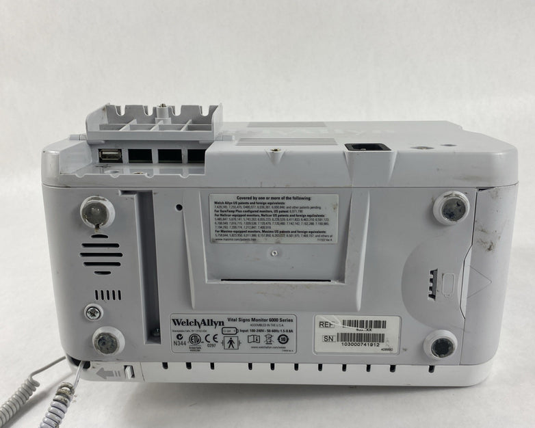 Welch Allyn 63XTXX Vital Sign Monitor 6000 Series w/ Power cord - No Battery