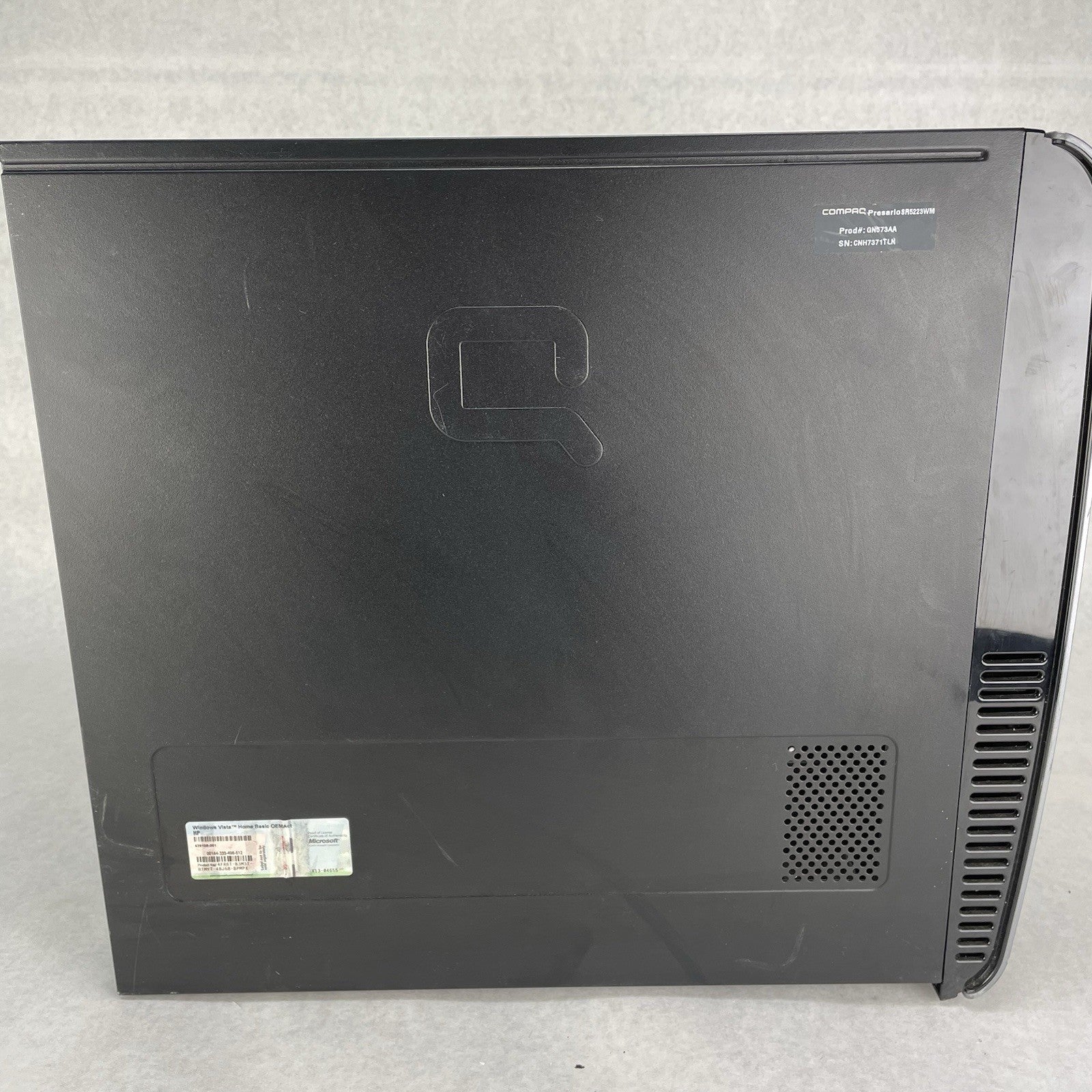 Compaq Presario SR5000 AMD Sempron 3600 2 GHz 1 GB Ram DVD-RW No HDD No OS