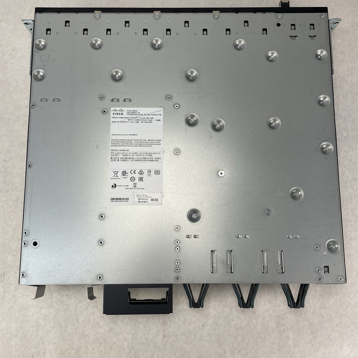 Cisco WS-C3650-48PS-L V05 48-Port PoE+ Switch 1x PSU Tested Reset9