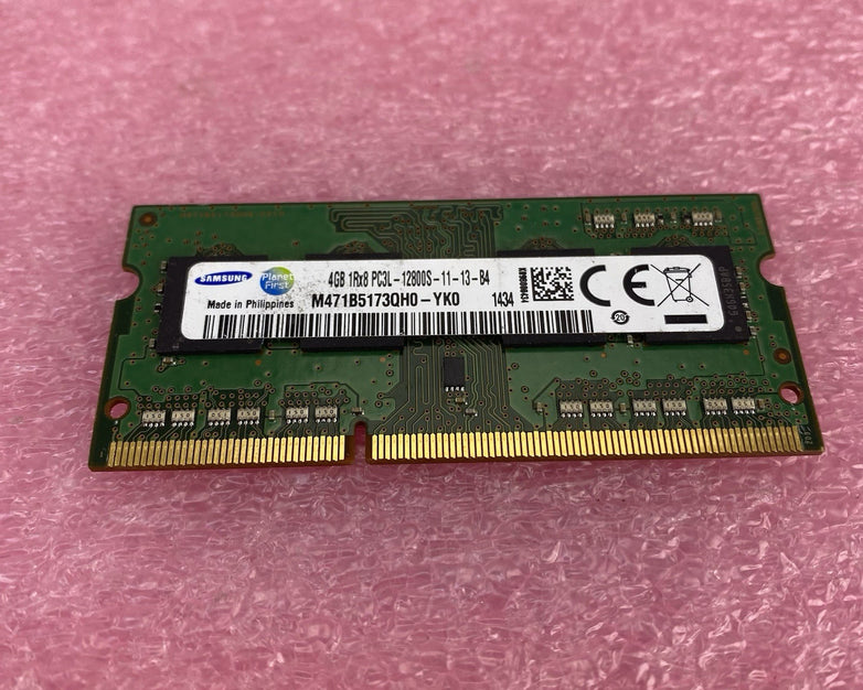 Samsung 4GB DDR3L PC3L-12800S Laptop Memory Ram M471B5173QH0 - Lot of 4