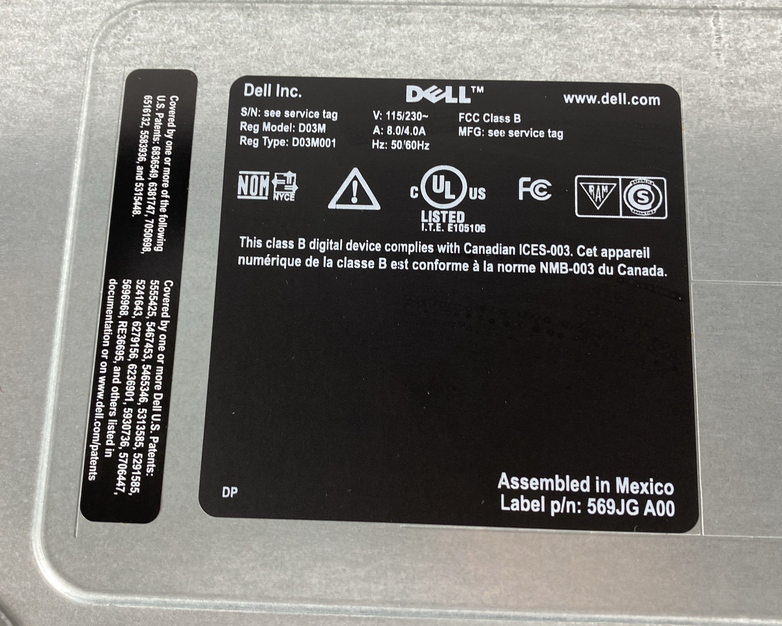 Dell Studio XPS 8100 MT Intel Core i5-650 3.20GHz 3GB RAM No HDD No OS