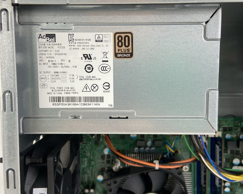 Lenovo ThinkCentre M900 MT Intel Core i5-6500 3.2GHz 8GB RAM No HDD No OS