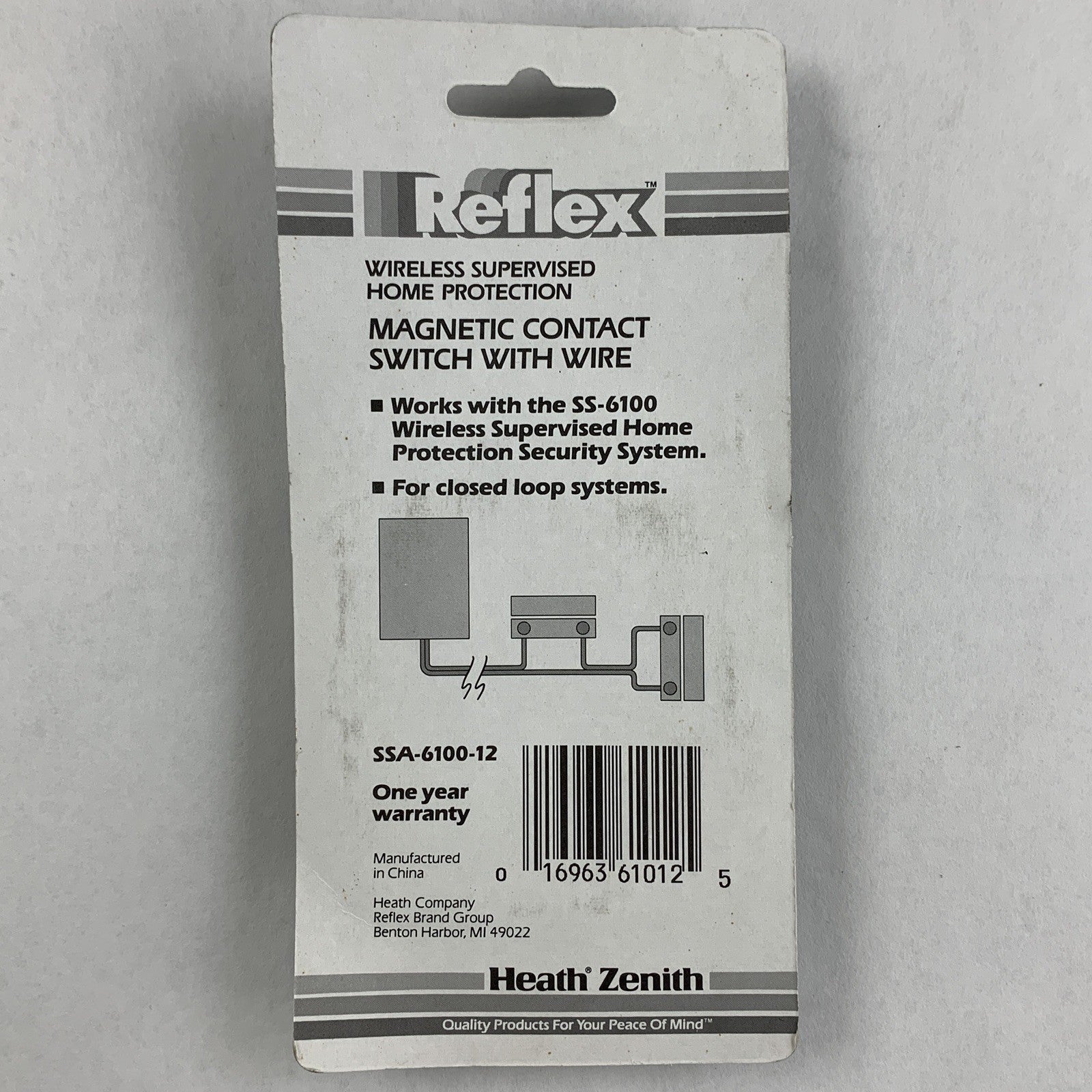 Heath Zenith SSA-6100-12 Reflex Magnetic Contact Switch With Wire for SS-6100