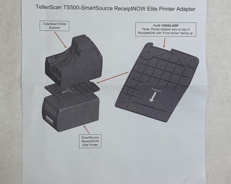 Digital Check 155002-ADP Bottom Plate for TellerScan TS500 Printer (Lot of 5)