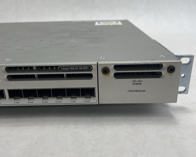 Cisco Catalyst C3850-12XS-S V02 12 Port 10GB SFP+ Fiber Tested & Reset
