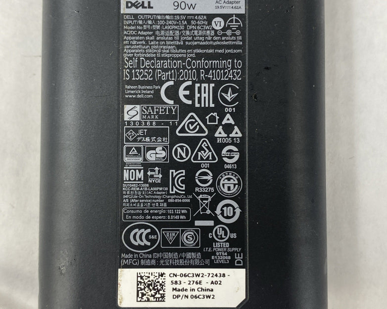 Lot of 7.  Dell 90W LA90PM130 AC Adapter