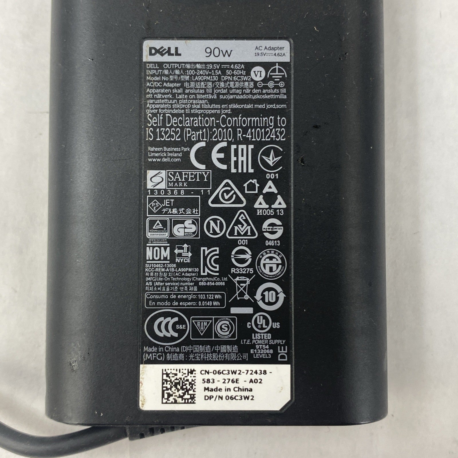 Lot of 7.  Dell 90W LA90PM130 AC Adapter4