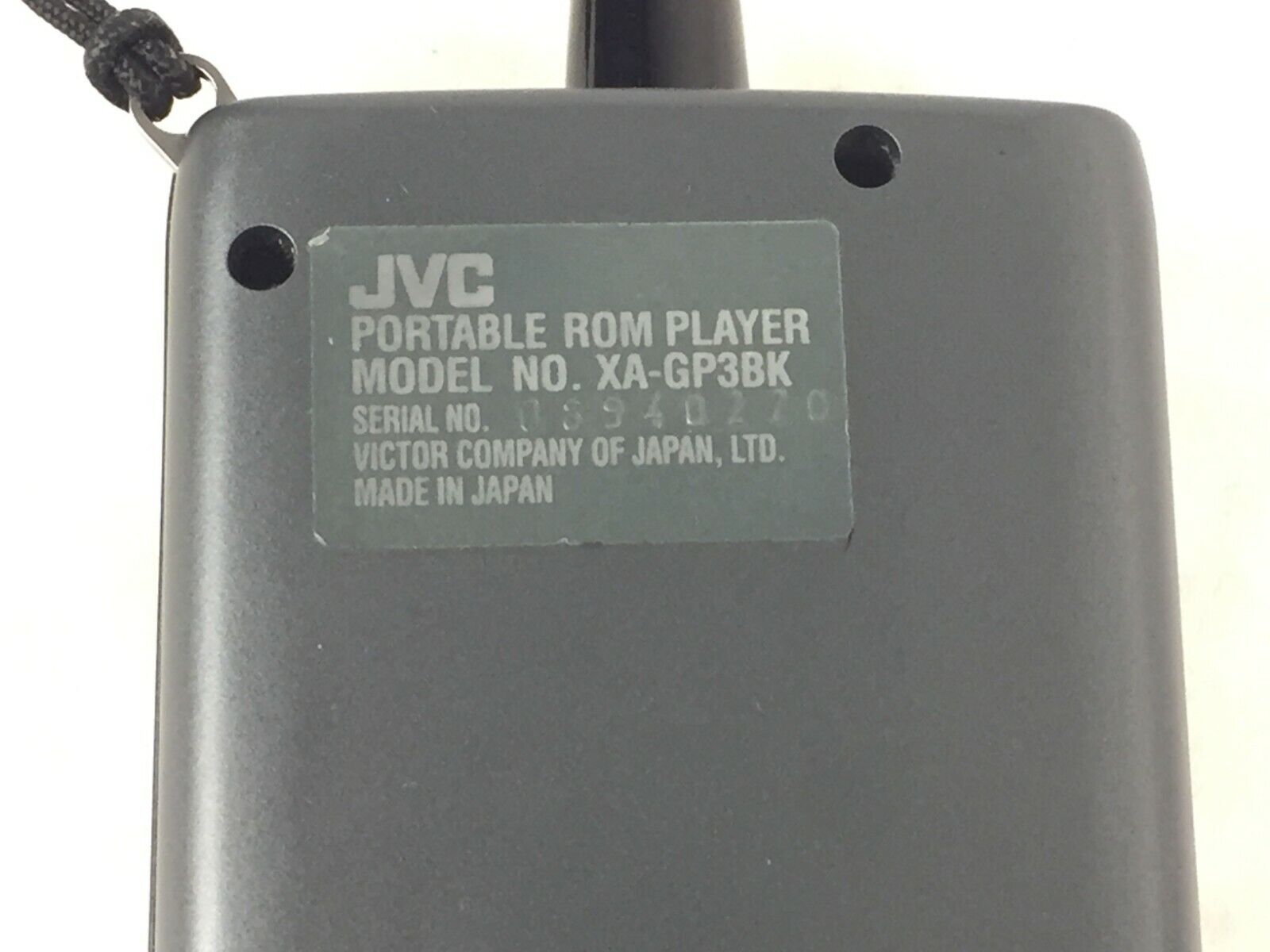 JVC XA-GP3BK Portable ROM Player MPEG Audio Layer-3 W/Lanyard (Lot of 2)