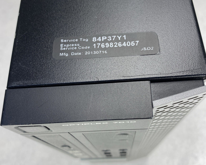 Dell OptiPlex 7010 SFF Intel Quad Core i5-3475s 2.90GHz 4GB RAM DVDRW No HDD OS