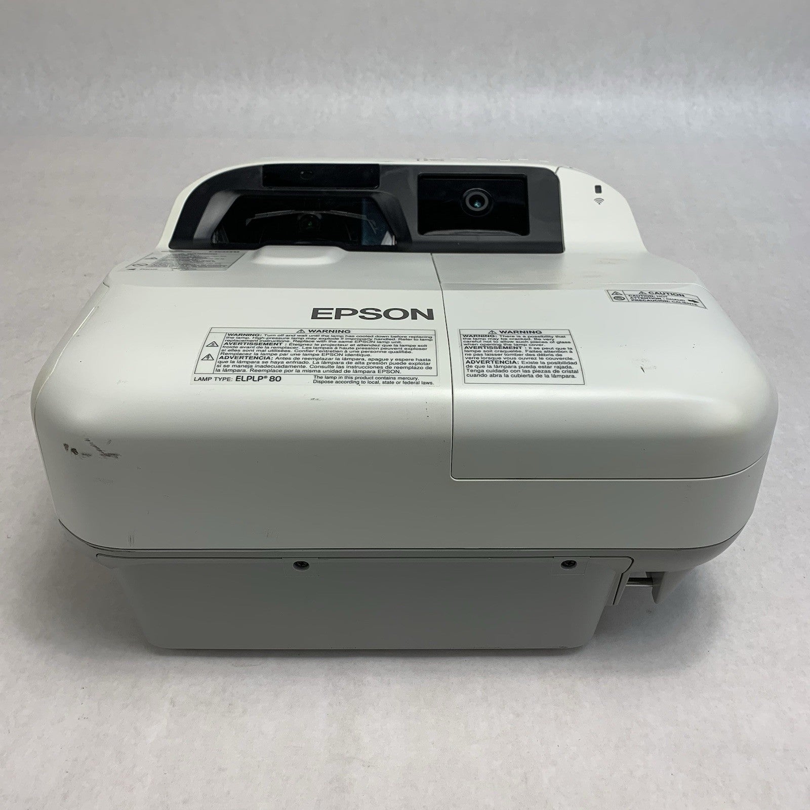 Epson H599A BrightLink 595Wi LCD Lamp Projector 635 Lamp Hours - No Remote1