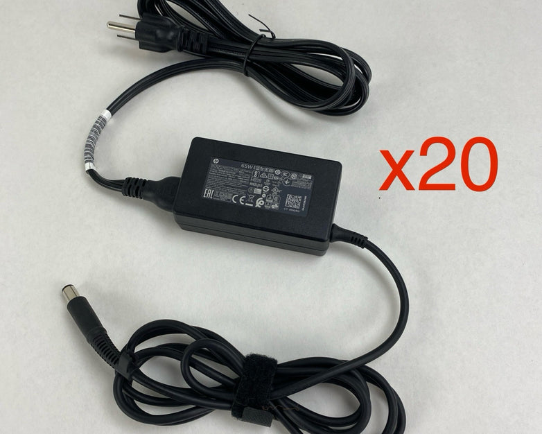 HP TPN-DA17 65W 19.5V 3.33A 7.4mm Laptop Charger AC Adapter (Lot of 20)