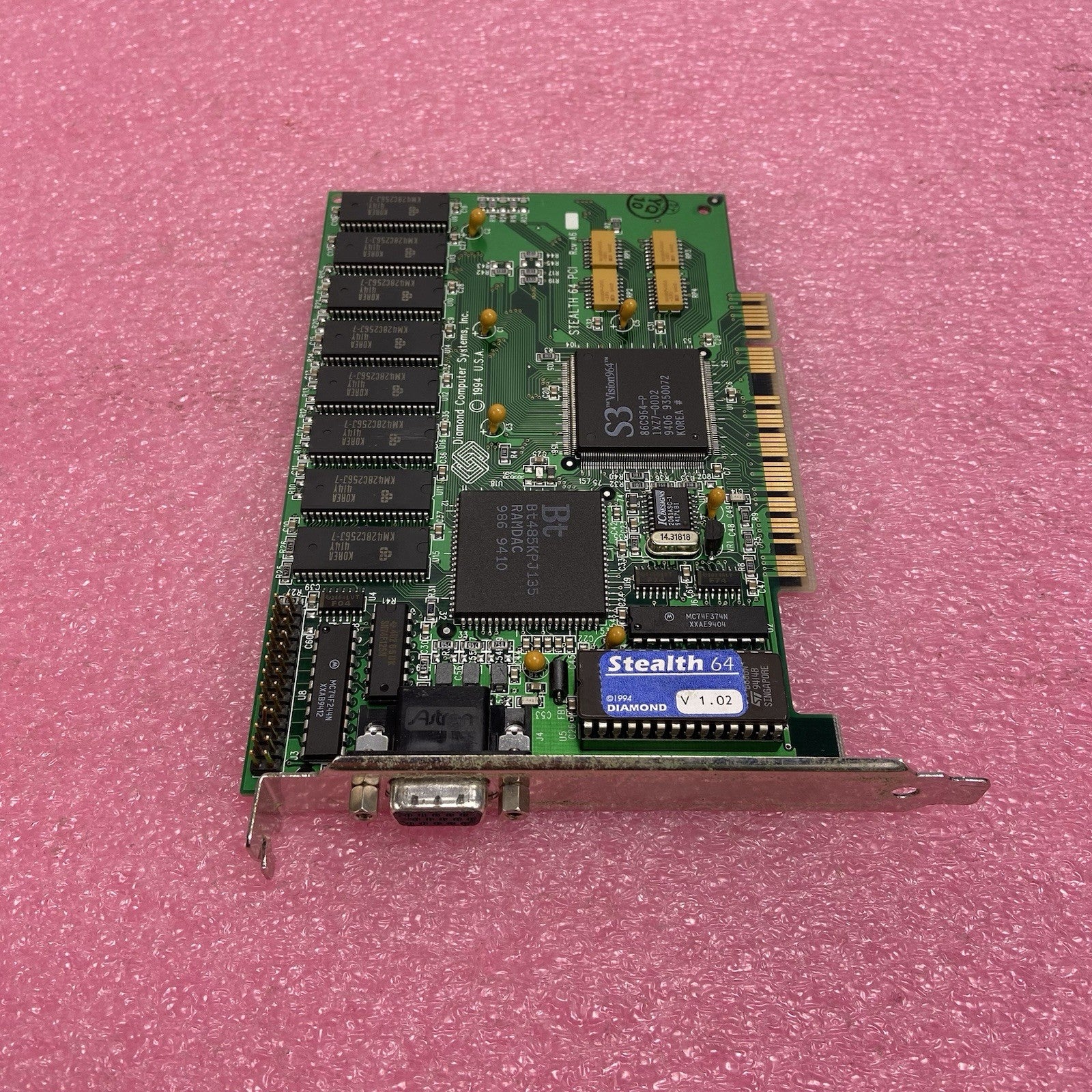 Diamond S3 Vision964 Stealth 64 PCI Graphics Card FTUPCI9642M3