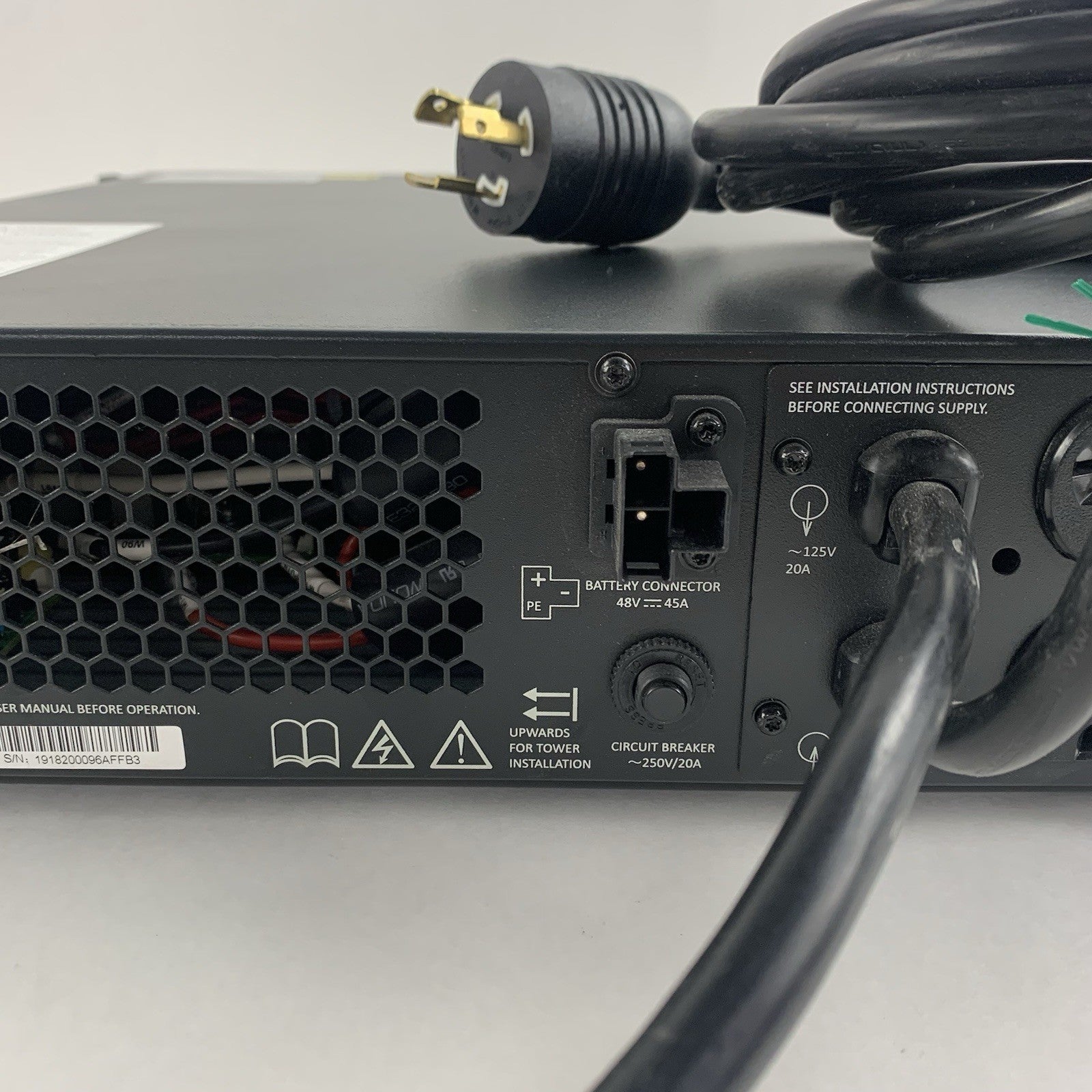 Liebert Vertiv GXT5-2000LVRT2UXL 2000VA 125V Rack UPS Tested Missing Door No Bat10
