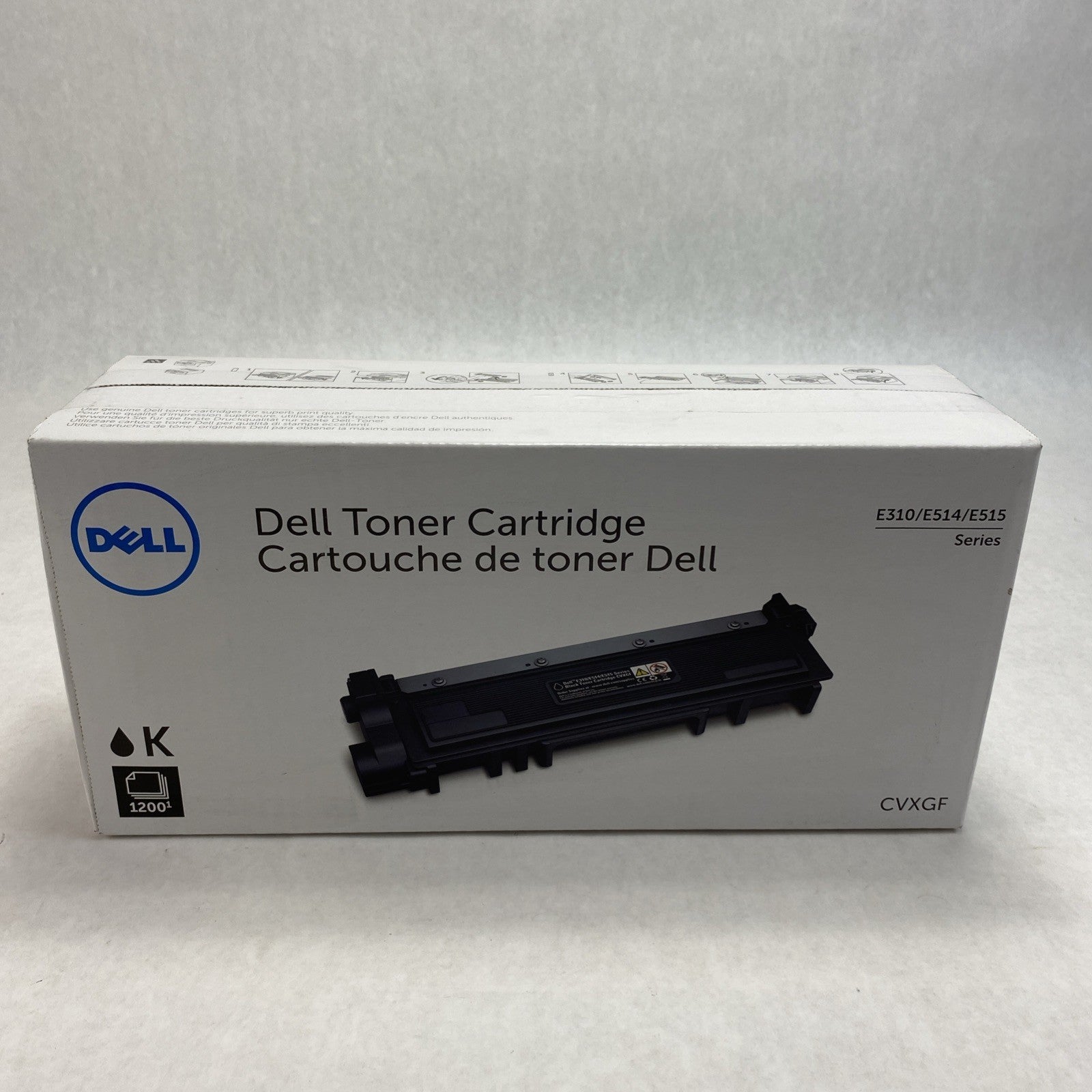 Genuine/OEM Dell CVXGF Black Toner Cartridge For E310 E514 E5151
