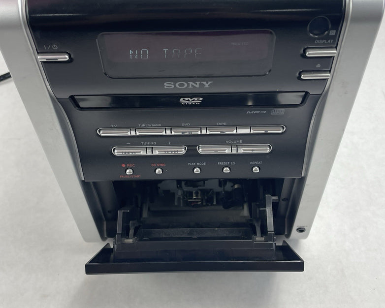 Sony CMT-DV2D DVD/CD/Cassette Deck Receiver  No Remote For Parts