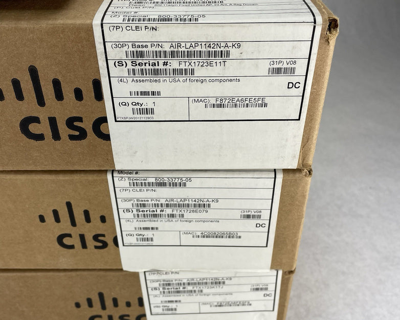 Cisco Aironet 802.11n AIR-LAP1142N-A-K9 Wireless Access Point Lot of 7