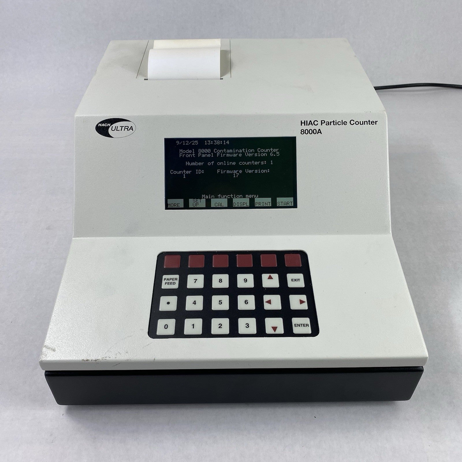 HACH 8000A HIAC Particle Counter No Power Cord Power Tested