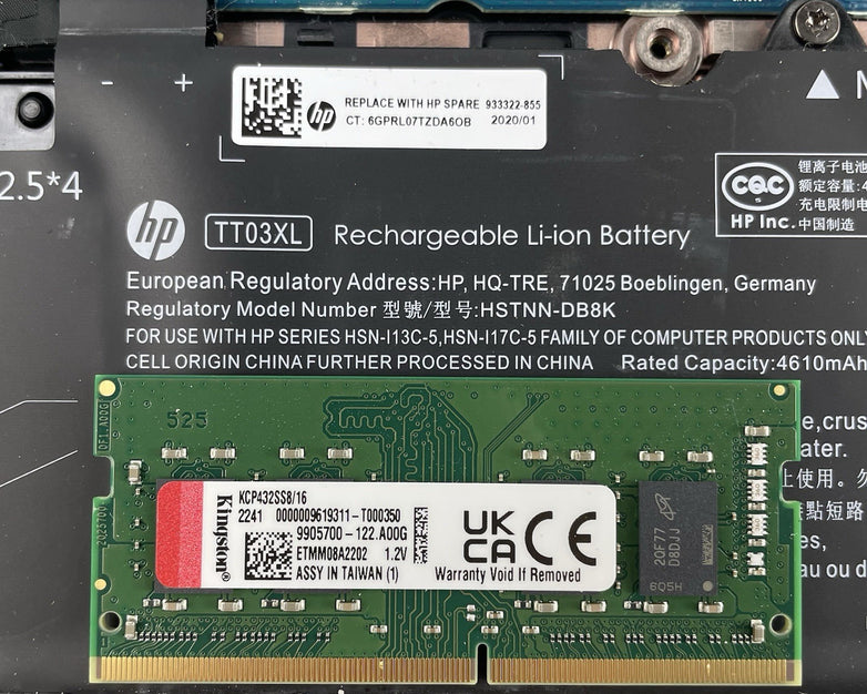 HP EliteBook 850 G6 15.6" i5-8365U 1.60 GHz 16 GB RAM No SSD/OS/AC