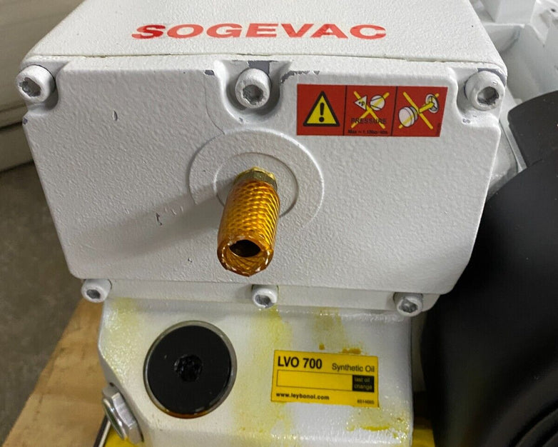 Sogevac Leybold SV120BIFC 960563V3002 Vacuum Pump - Parts or Repair