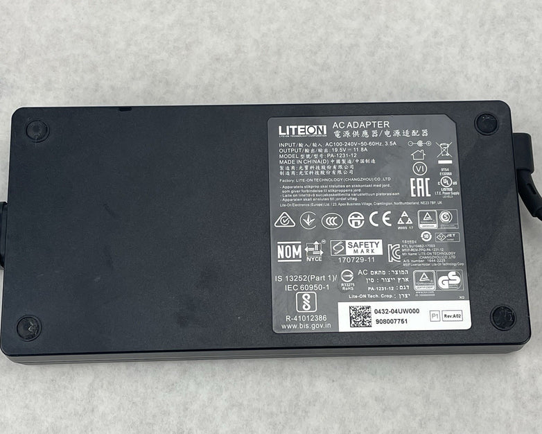 LiteOn PA-1231-12 19.5V 11.8A 230W AC Adapter Charger