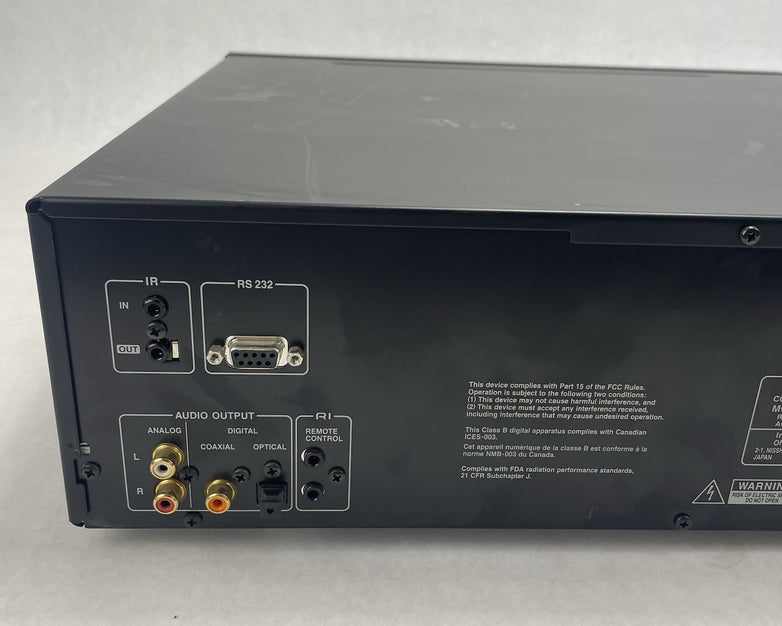 Integra CDC-3.4 Premium 6-Disc CD Carousel Changer Player Tested No Power Cord
