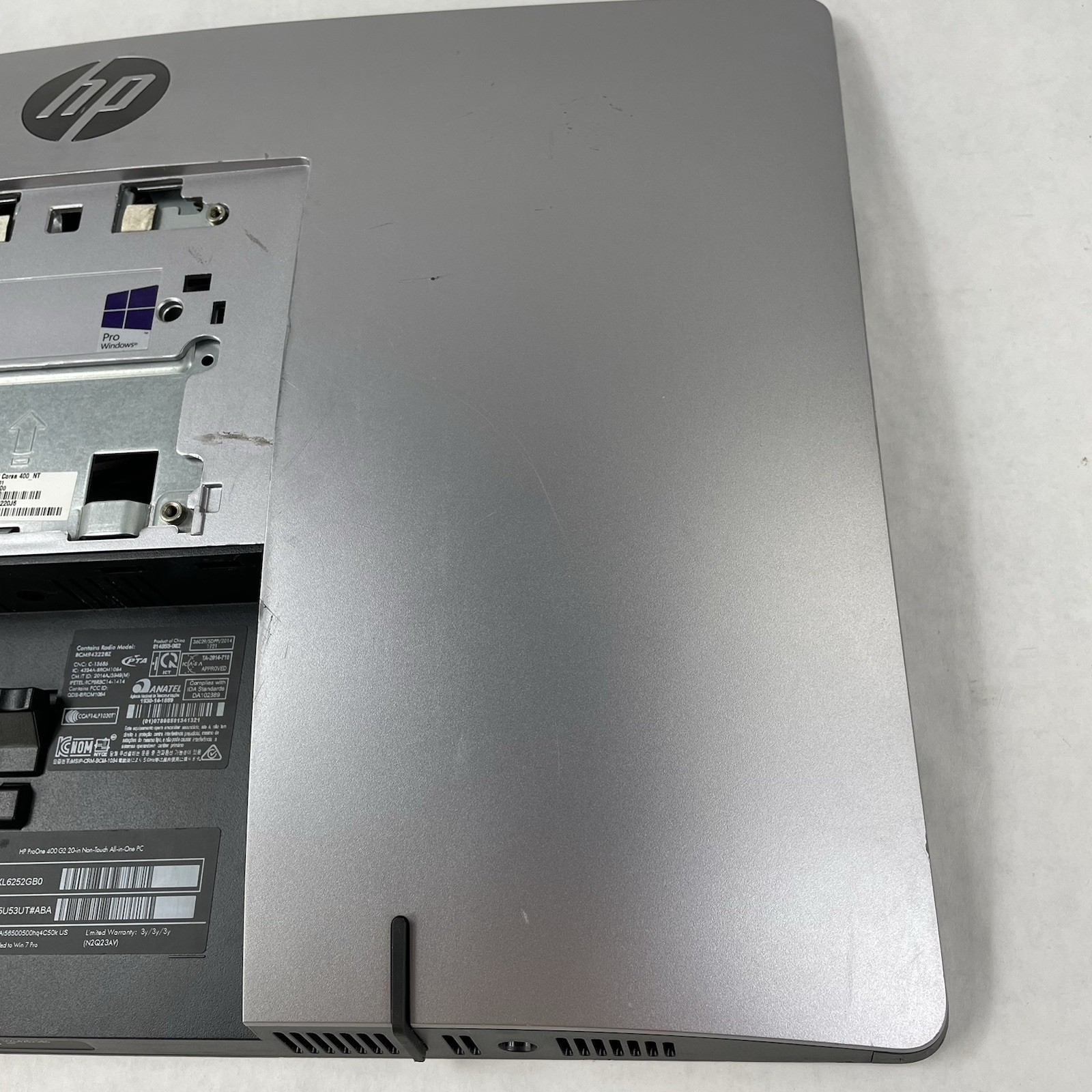 HP Pro One G2 AIO i5-6500 3.20 GHz 0 GB RAM No SSD/OS/AC/Stand19