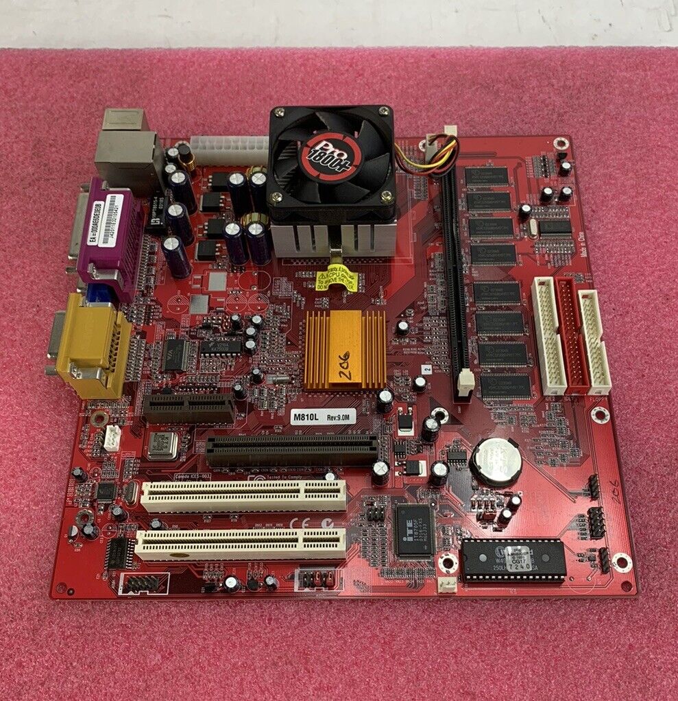 PC Chips M810L Motherboard AMD Duron 1.26GHz No RAM No I/O Shield