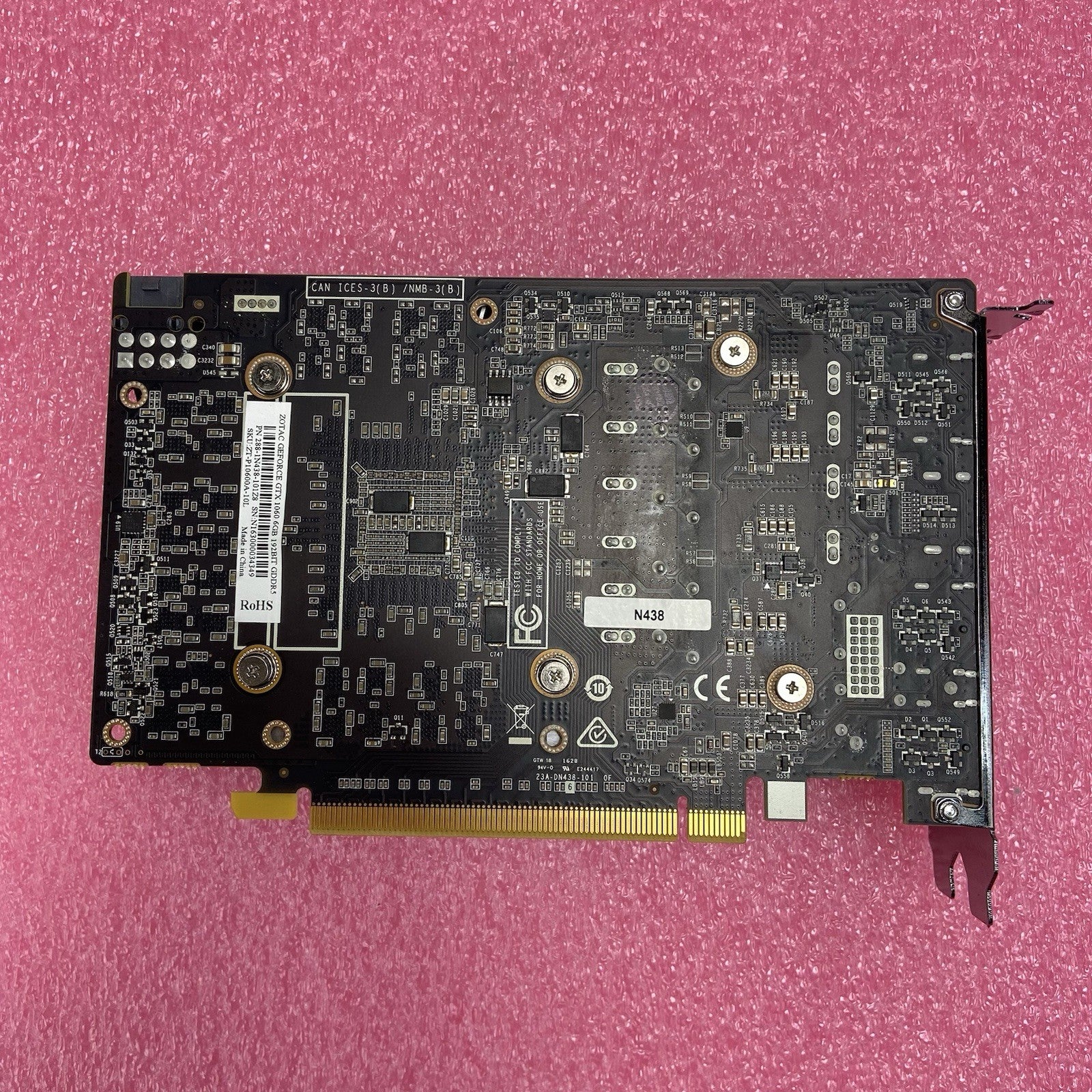 Zotac Nvidia GeForce GTX 1060 6GB GDDR5 Graphics Card ZT-P1060A-10L3