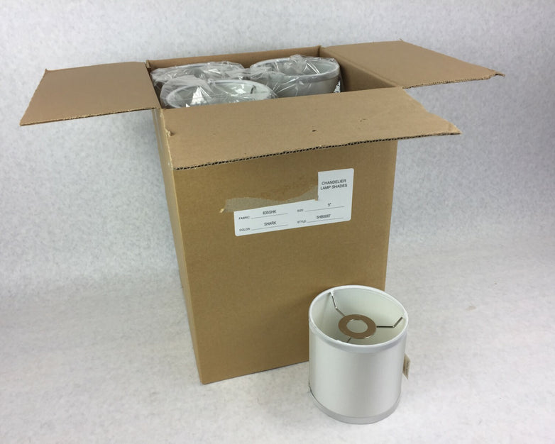 5" Chandler Lamp Shades  Color Shark   Box of 12  NEW