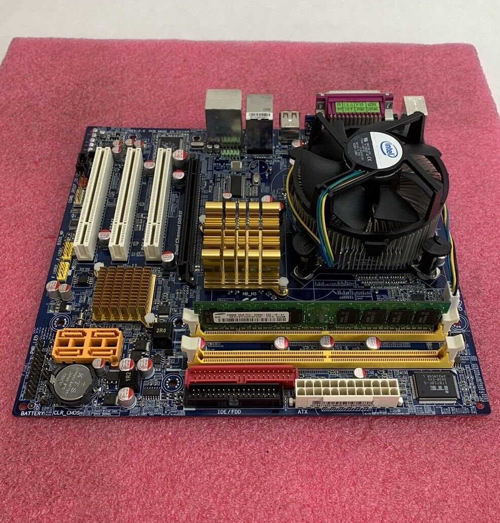 Gigabyte 945GME-DS2 Motherboard Intel Core 2 Duo 6420 2.13GHz 256MB RAM