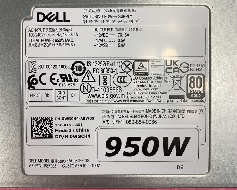 Dell AC950EF-00 950W Switching Power Supply