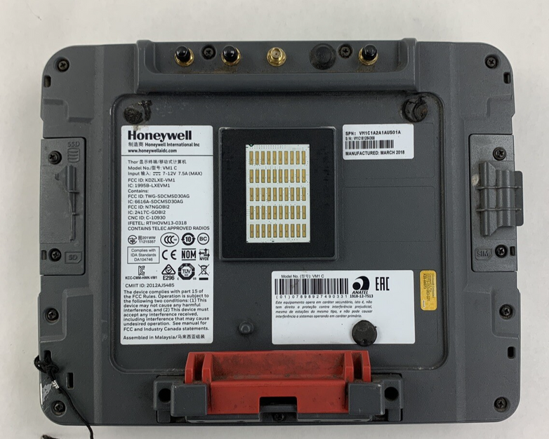Honeywell Thor VM1C Mount Computer Bad Screens - No Dock No OS No Flash Lot of 3