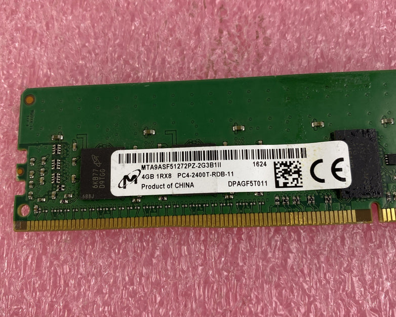 Micron 4GB DDR4 PC4-2400T Desktop Memory Ram MTA9ASF51272PZ-2G1II - Lot of 3
