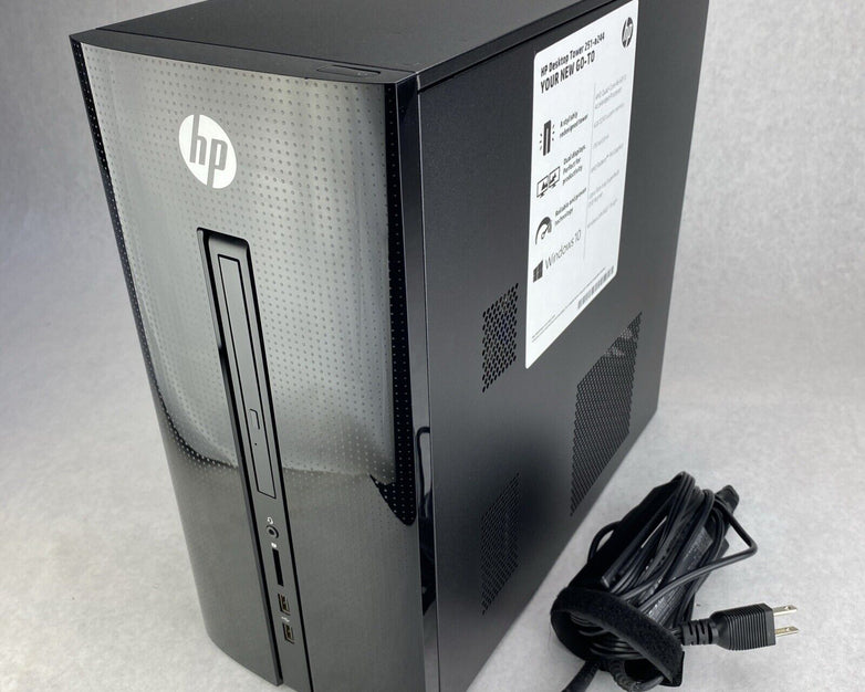 HP Desktop Tower 251-a244 AMD 4 Core A6-6310 1.80GHz 8GB Ram WiFi AC No HDD COA