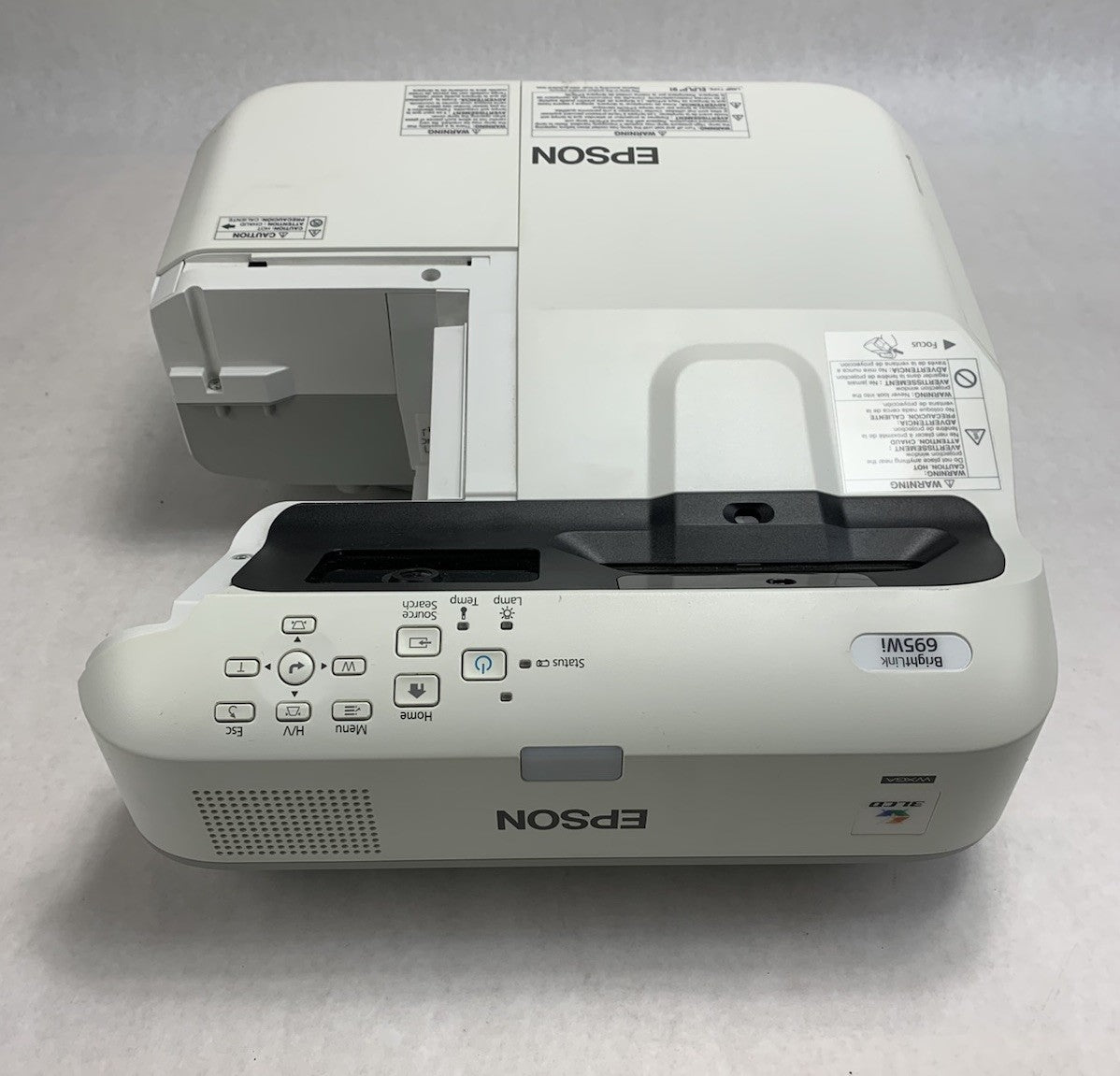 Epson PowerLite 695Wi H740A LCD Lamp Projector 601 Lamp Hours - No Remote3