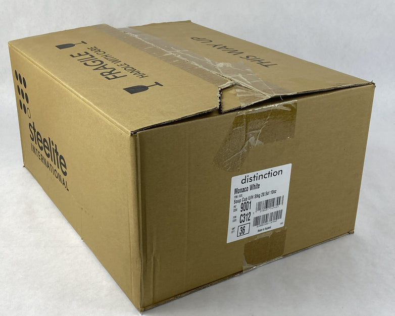 Steelite Distinction C312 Soup Cup Unhandled 28.5cl 10oz Monaco White 36ct./Case