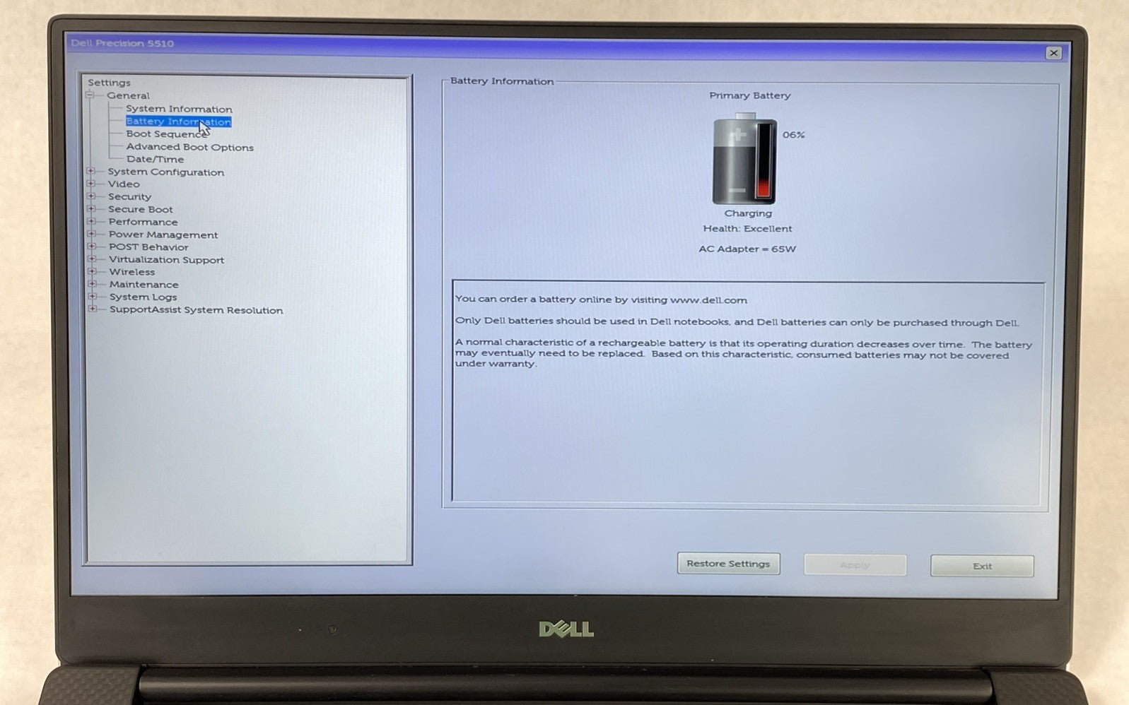 Dell Precision 5510 Intel Core i7-6820HQ 2.70 GHz 8 GB RAM 15.6" No HDD No OS