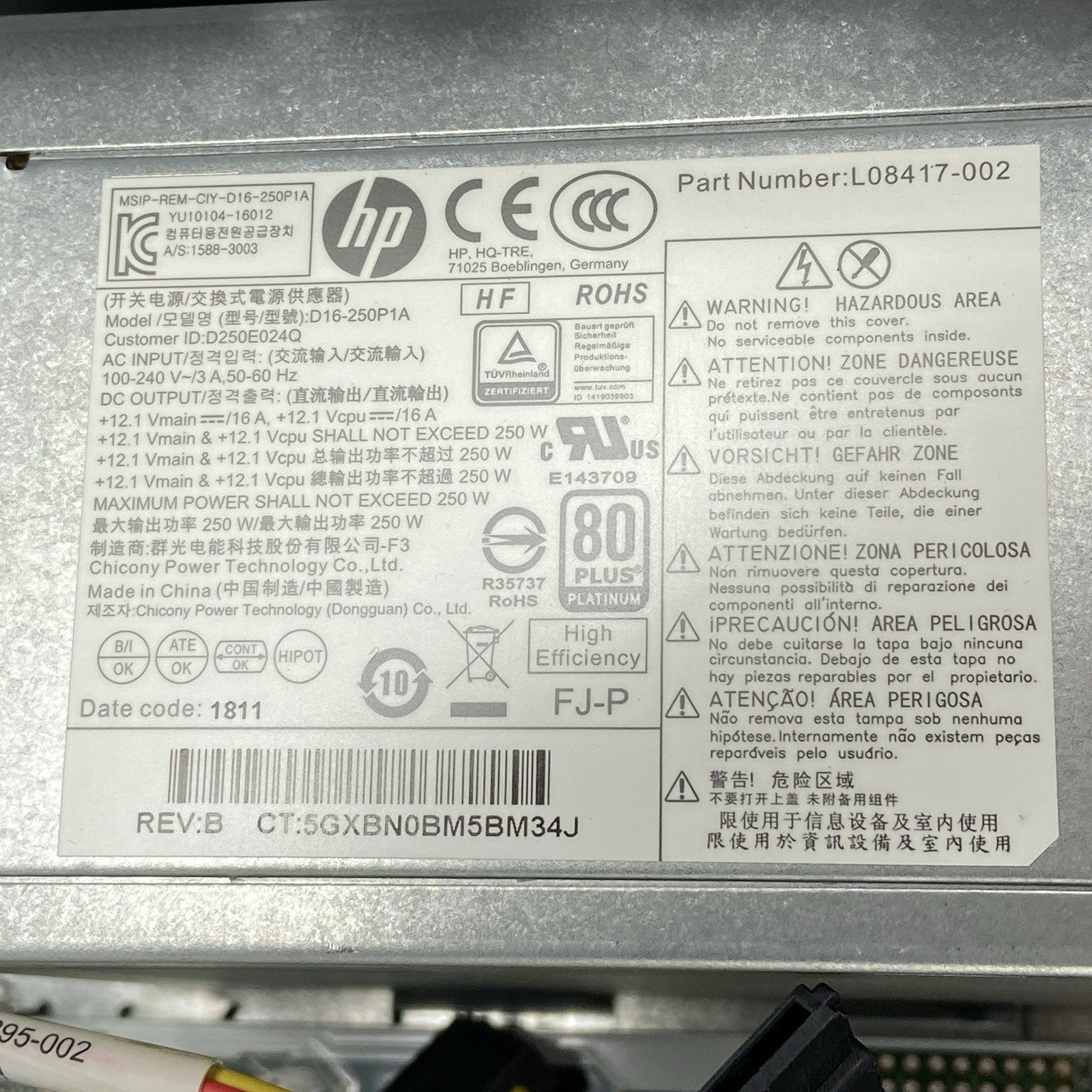 HP ProDesk 600 G4 MT Intel Core i5-8500 3GHz 8GB RAM No HDD No OS12