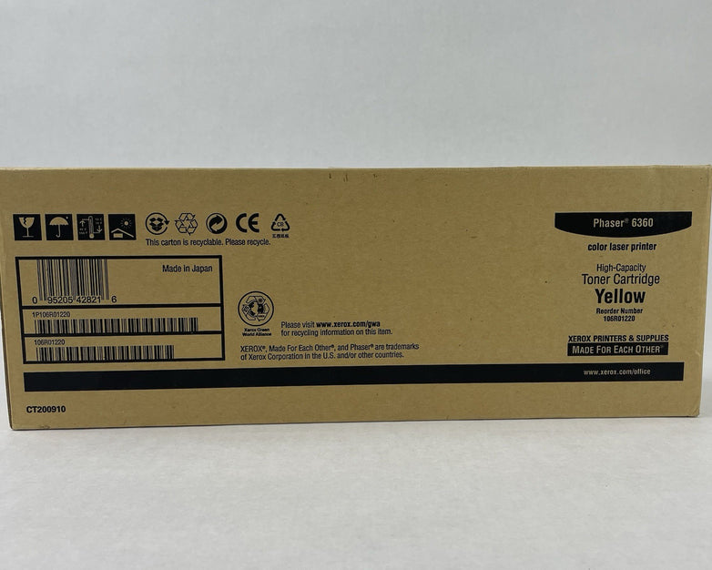 OEM Xerox 106R01220 Phaser 6360 High Capacity Yellow Toner Cartridge
