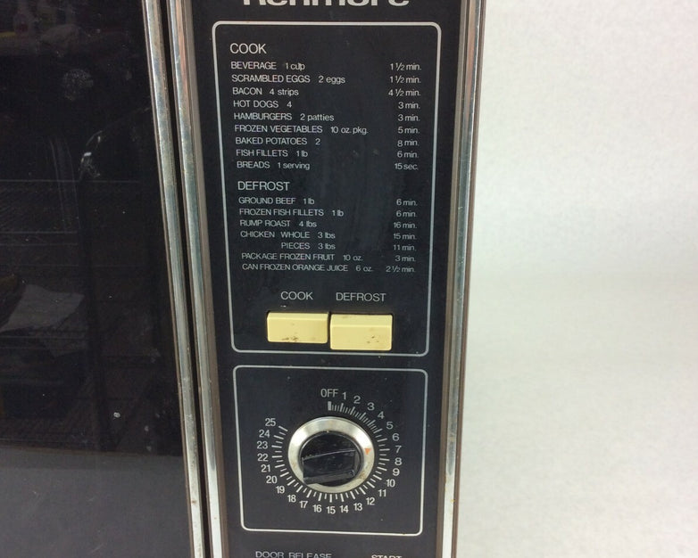 Vintage 1979 Kenmore Sears Microwave Wood Grain Model 564.9938010
