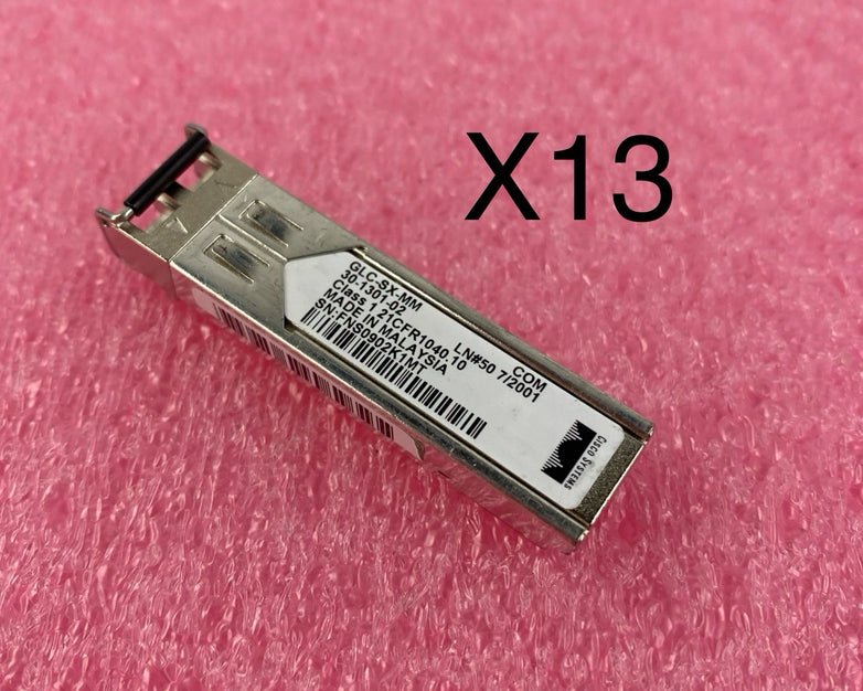 Cisco GLC-SX-MM 30-1301-02 COM Transceiver - Lot of 13