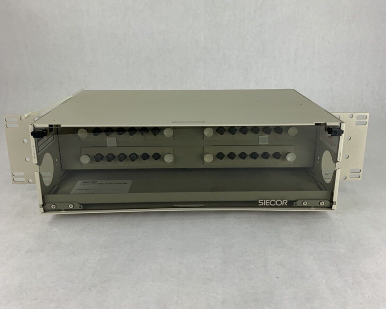 Siecor FDC-CMH-024 Rack Mount Jumper Storage Fiber Cabinet w/ Rack Ears