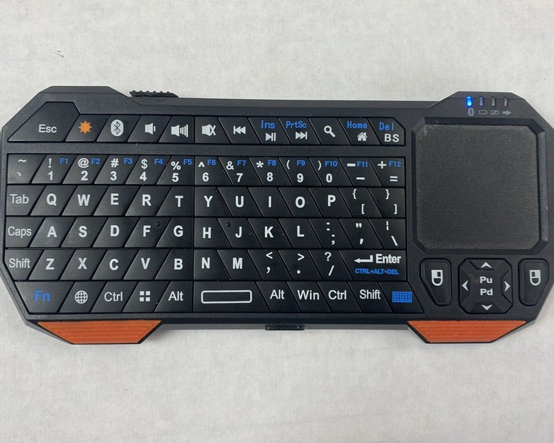 Mini Bluetooth Keyboard with Built-In Touchpad IS11-BT05 Power Tested